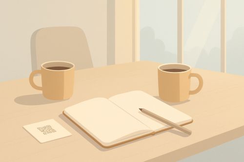 Een kaart op tafel leggen bij het begin van de vergadering, en uw Tourette-tics zijn geen bron van gêne meer