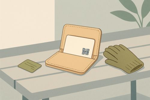 Face à une caisse en panne, une carte tendue en silence dit au vigile qu'il faut aider, pas interroger