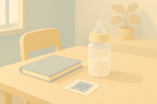 Quand la tête de Léo penche quelques secondes chez la nourrice, une étiquette dans le cartable retient l'appel paniqué aux parents