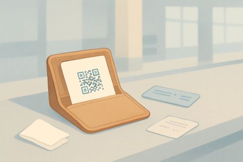 During a panic attack in public, the card in the wallet tells the passer-by to sit down beside you and lower their voice, without rushing anything