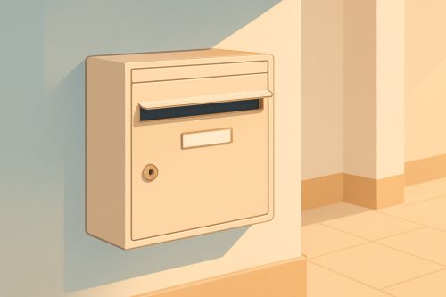 Bevor der Nachbar wegen Stille hinter der Tür den Notruf wählt, liest er zuerst ein Etikett im Briefkasten