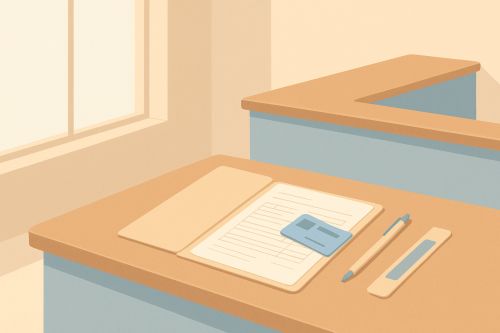 The form read three times without being understood: the card slipped into the folder teaches the CAF advisor (France's family benefits office) to explain it out loud before asking for a signature